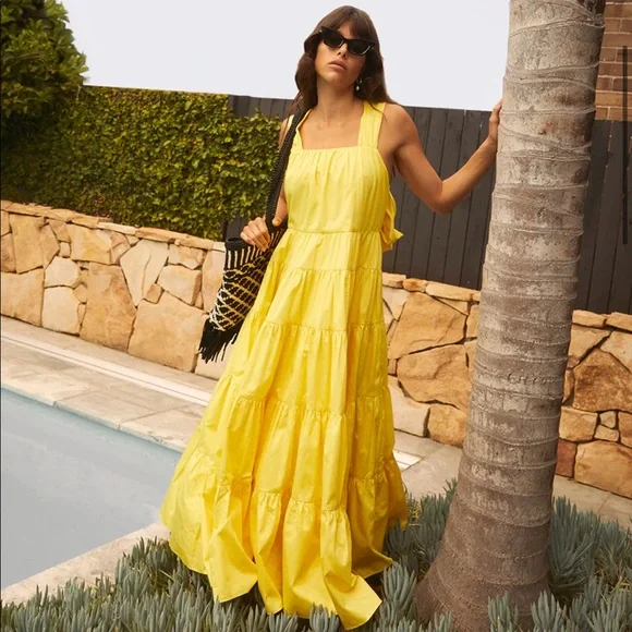 AJE Solstice Tiered Maxi Dress • Sz 16 • BNWOT RRP $495 - Picture 2 of 10